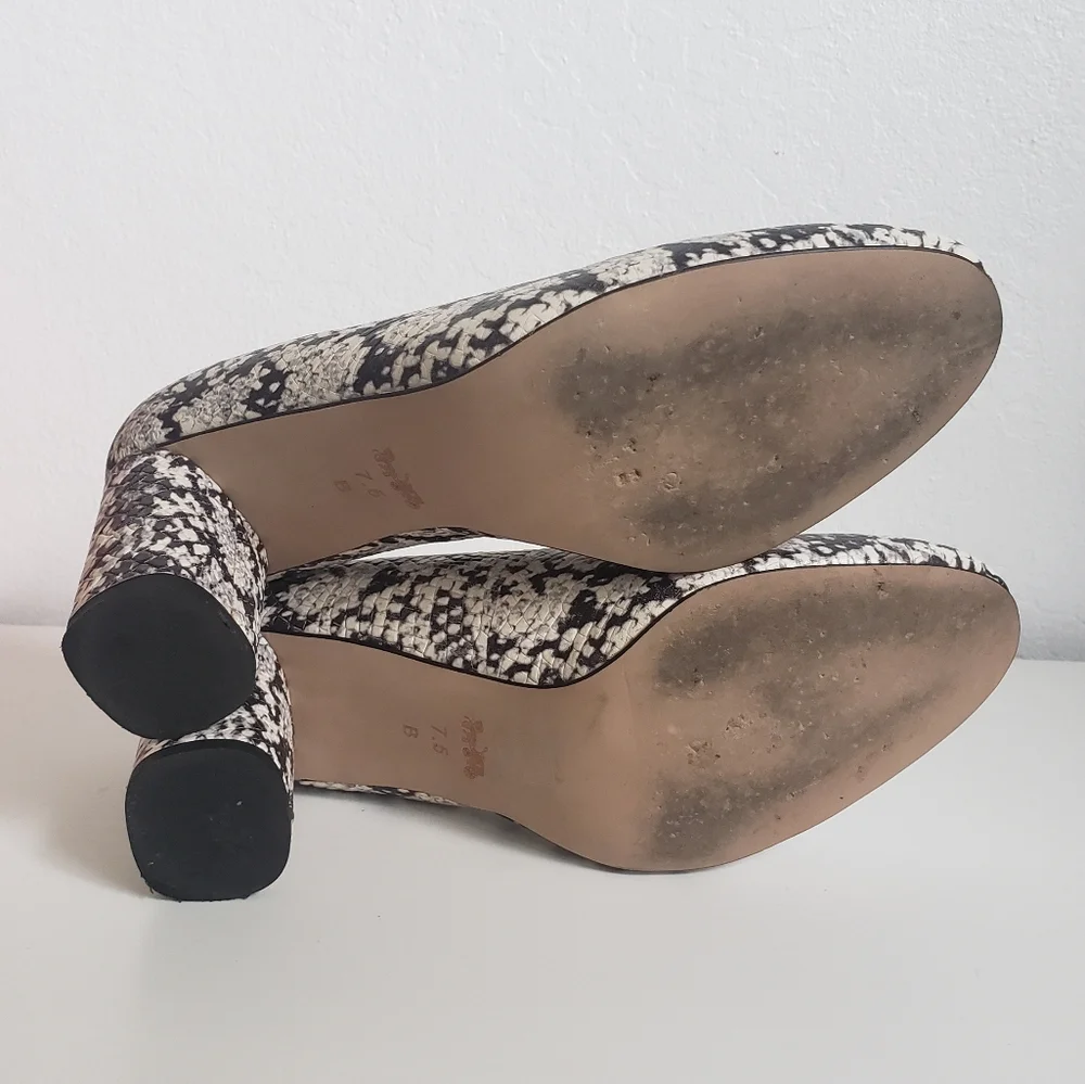 Coach Georgina Snakeskin Heels